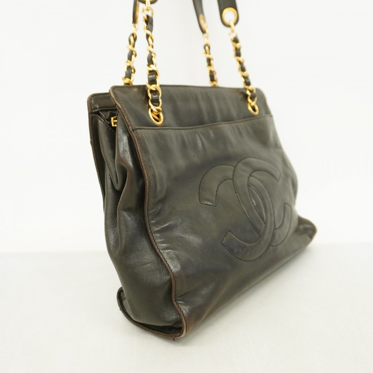 Chanel Black Leather Tote Bag ()