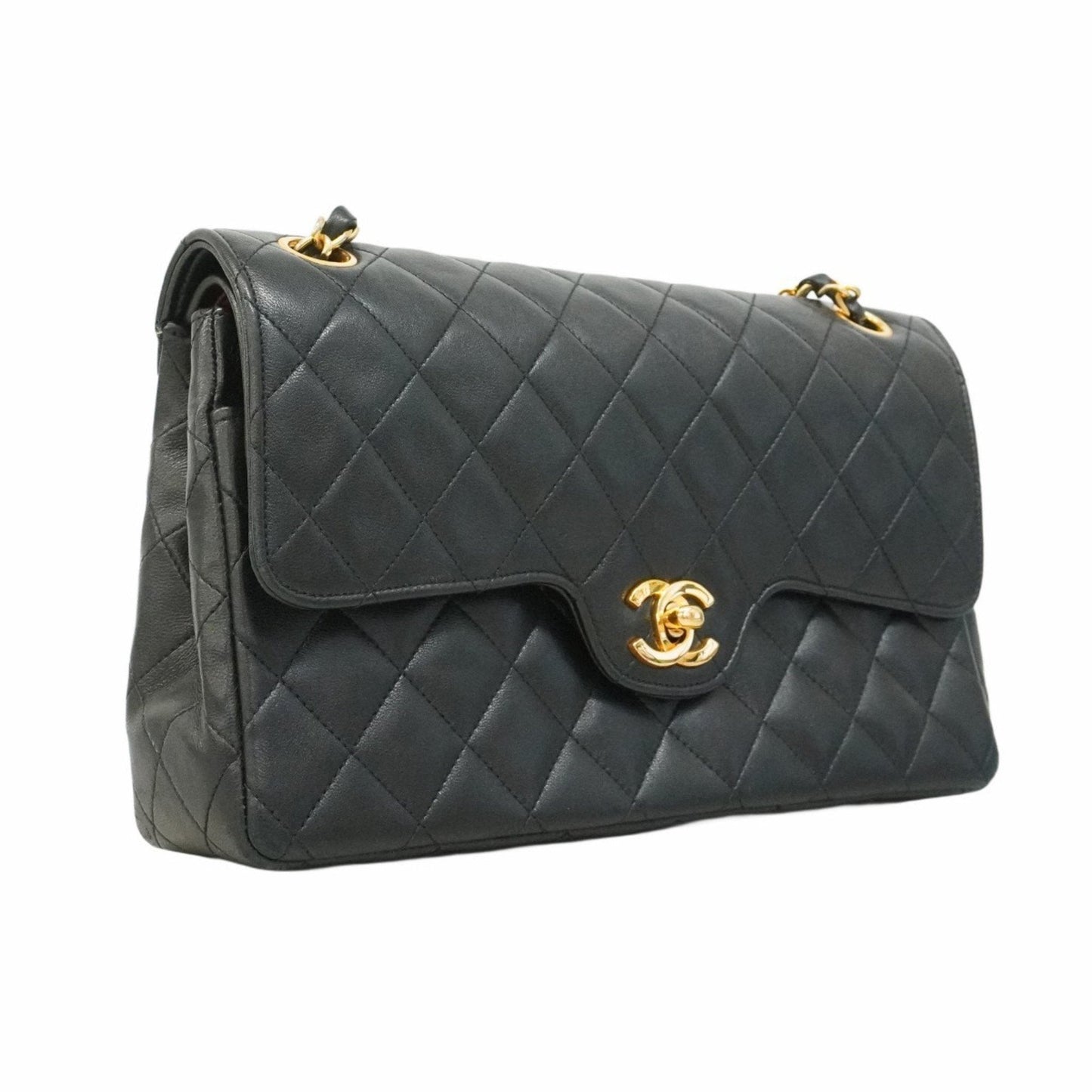 Chanel Black Leather Shoulder Bag ()