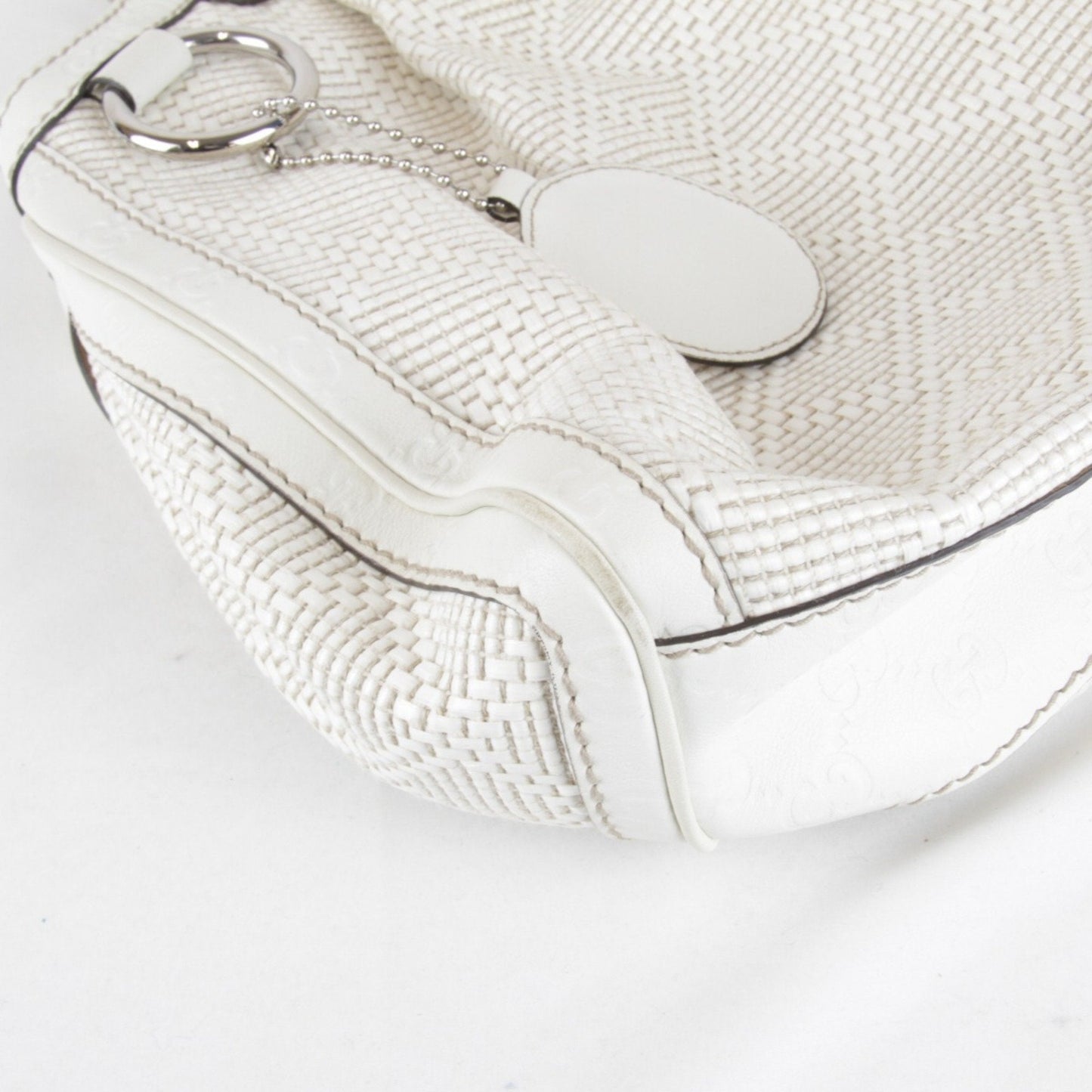 Gucci White Leather Handbag ()
