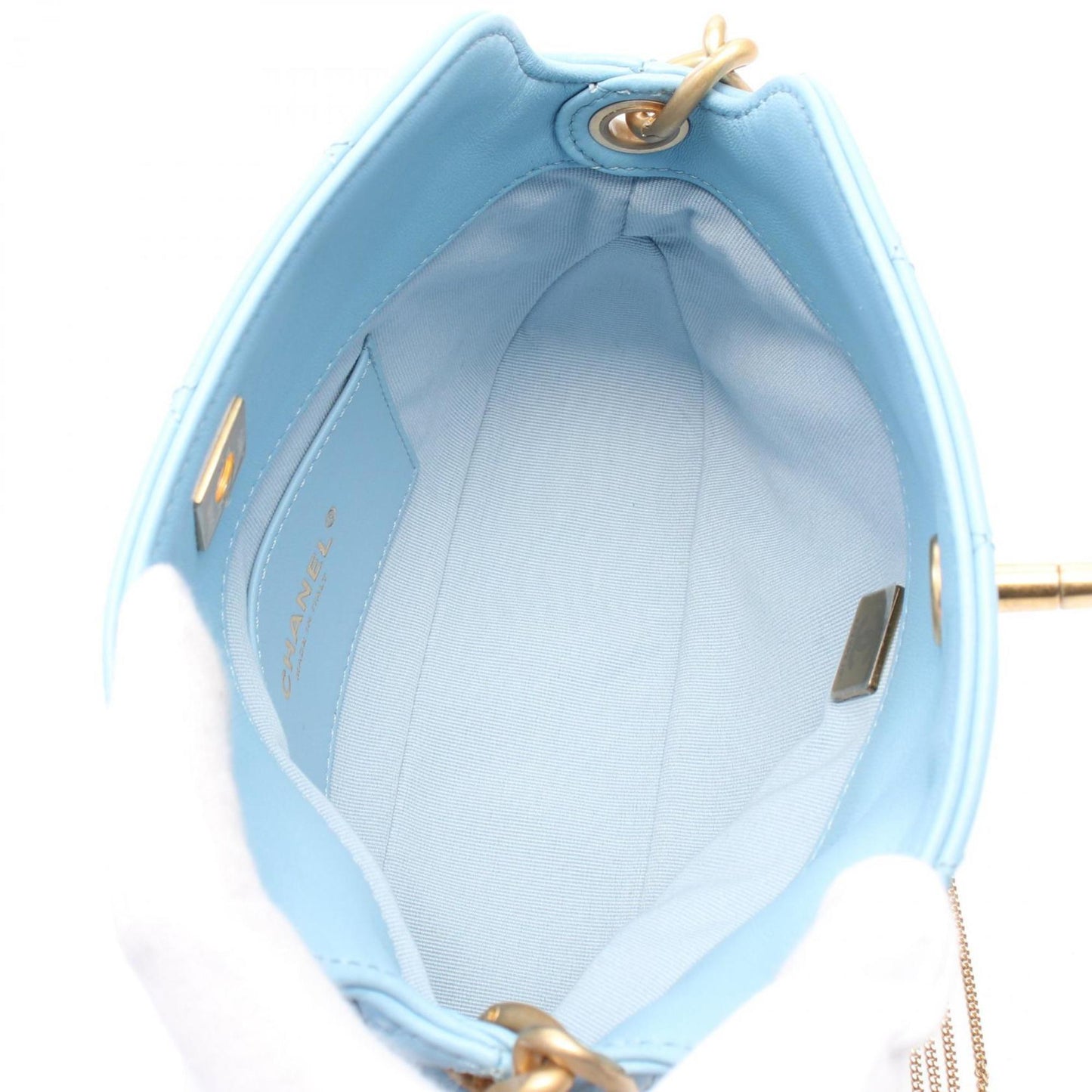 Chanel Blue Leather Handbag ()