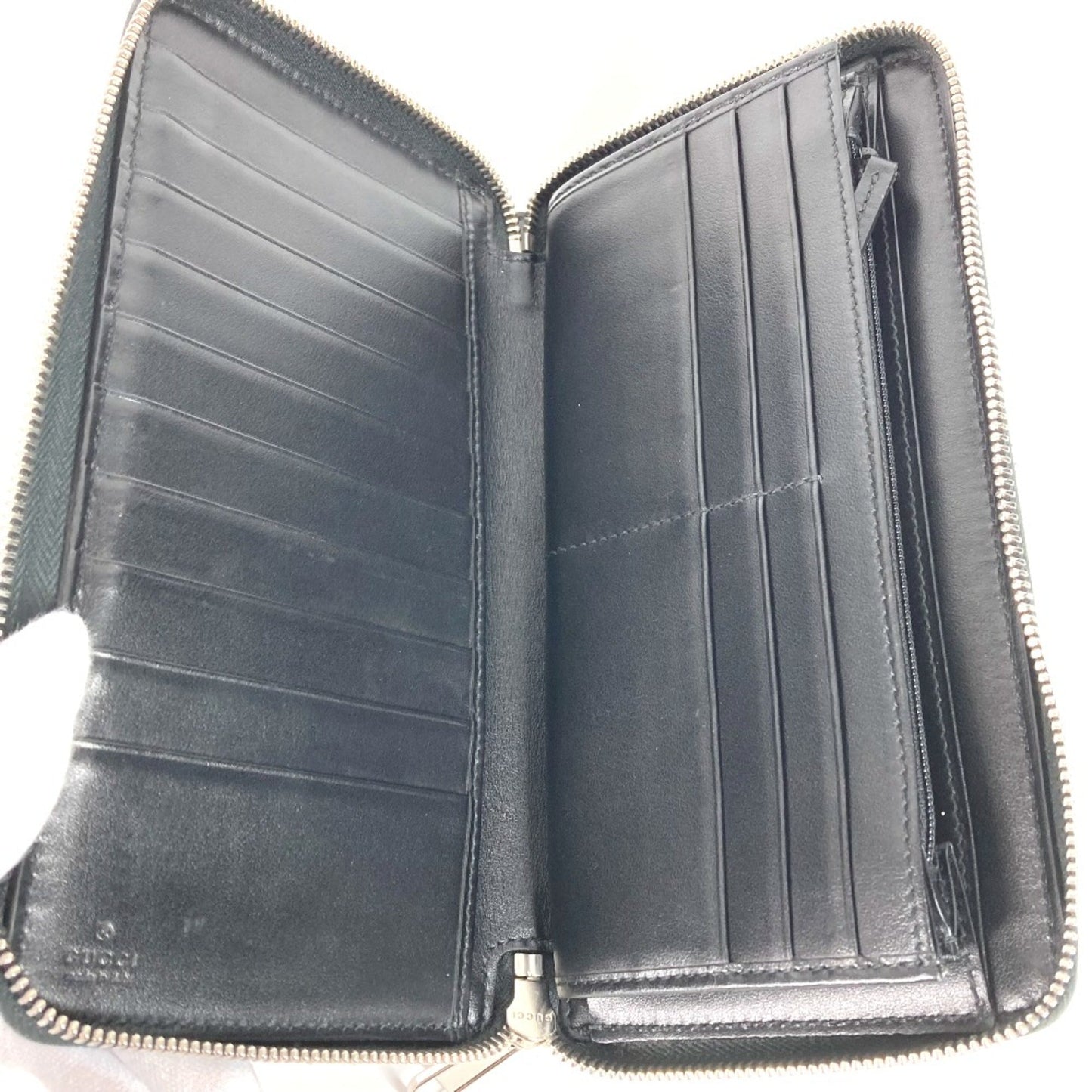 Gucci Black Leather Long Wallet (Bi-Fold) ()