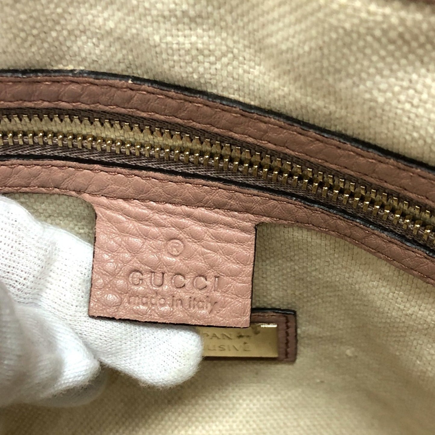 Gucci Beige Leather Handbag ()
