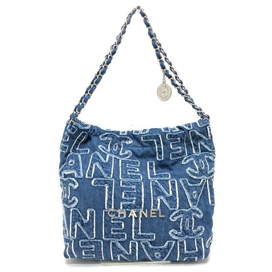 Chanel Blue Denim Shoulder Bag ()