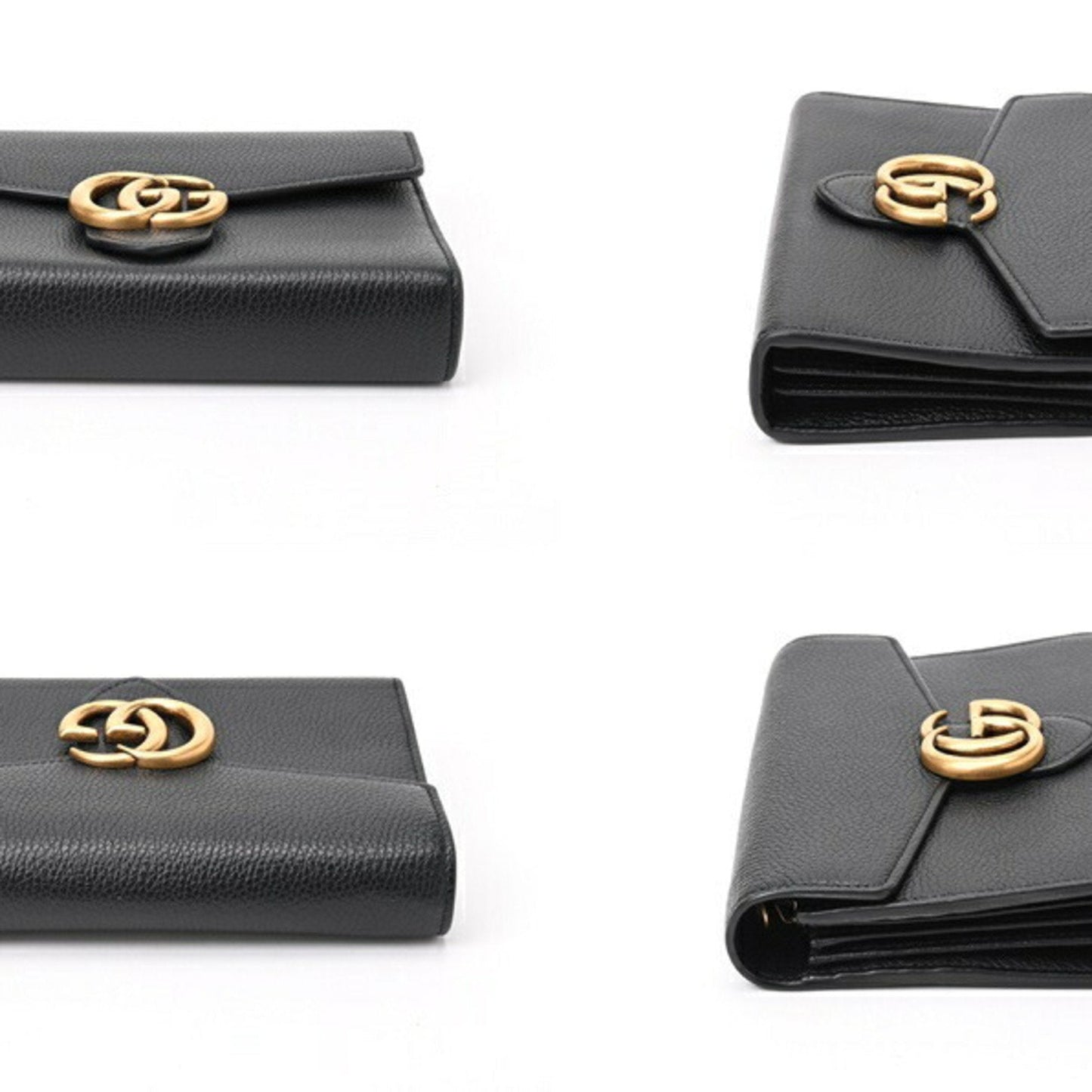 Gucci Black Leather Chain/Shoulder Wallet ()