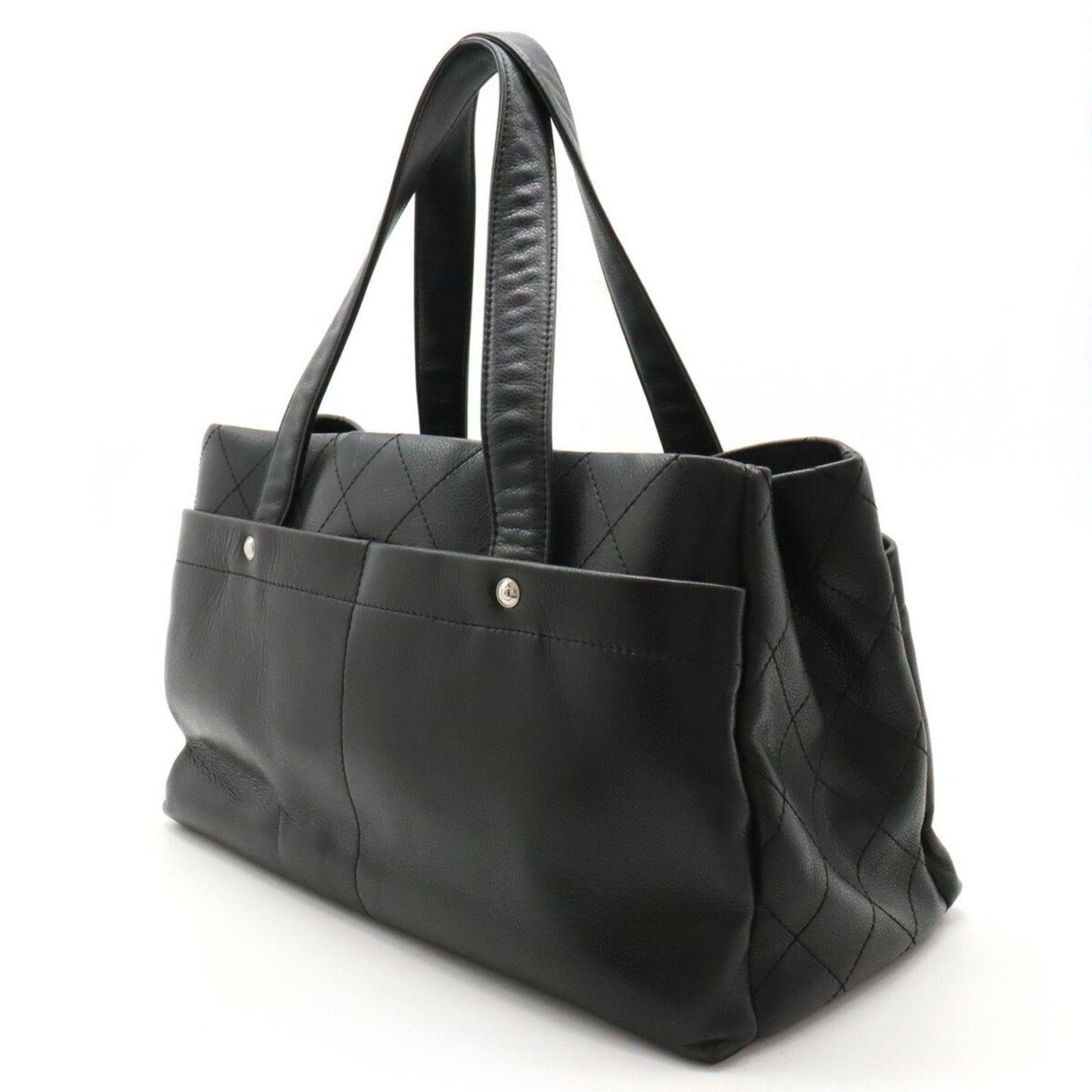 Chanel Black Caviar Leather Tote Bag ()