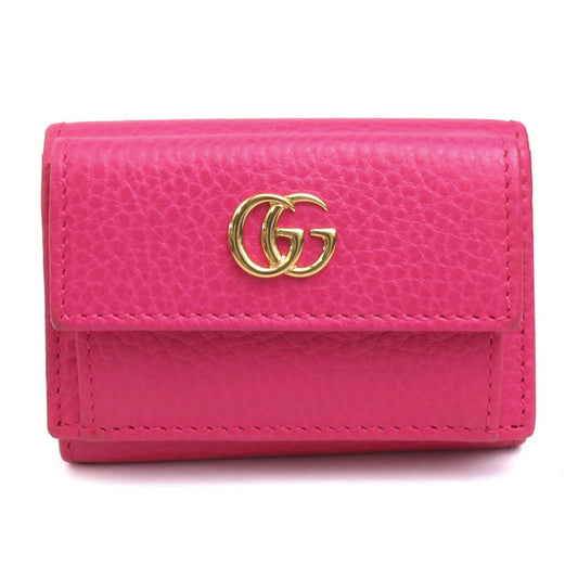 Gucci Pink Leather Wallet (Tri-Fold) ()