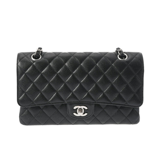 Chanel Black Caviar Leather Shoulder Bag ()