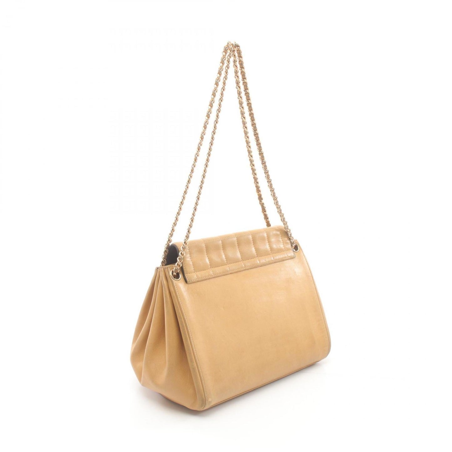 Chanel Beige Leather Shoulder Bag ()