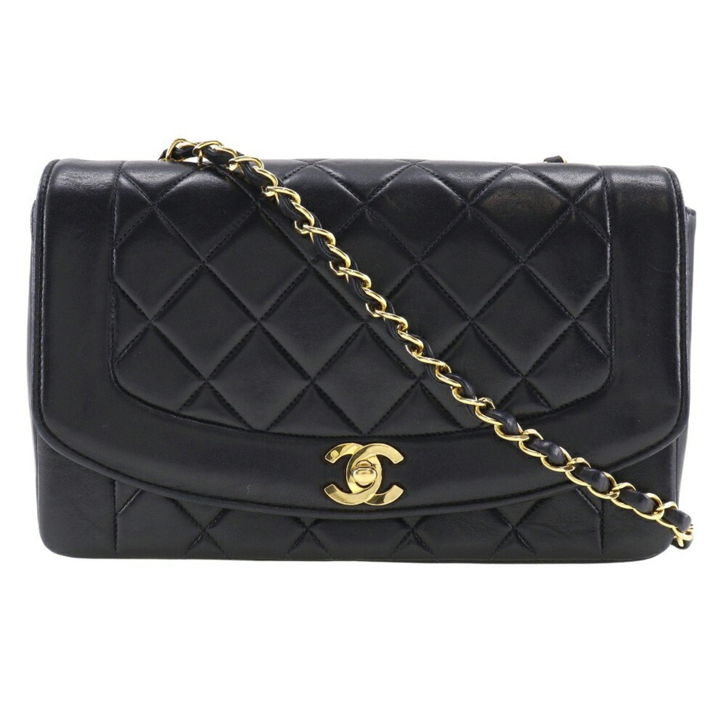 Chanel Black Leather Shoulder Bag ()