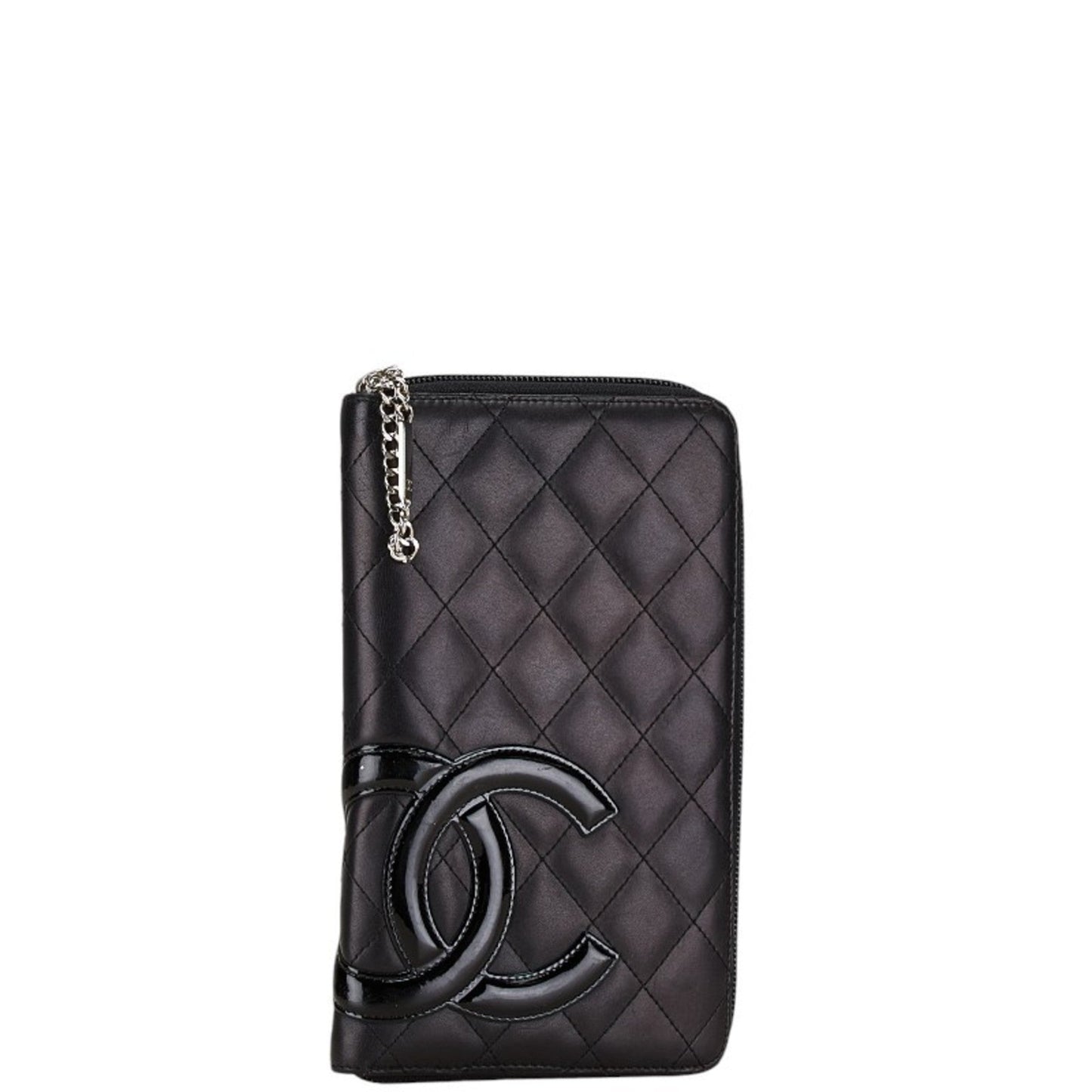 Chanel Black Leather Long Wallet (Bi-Fold) ()