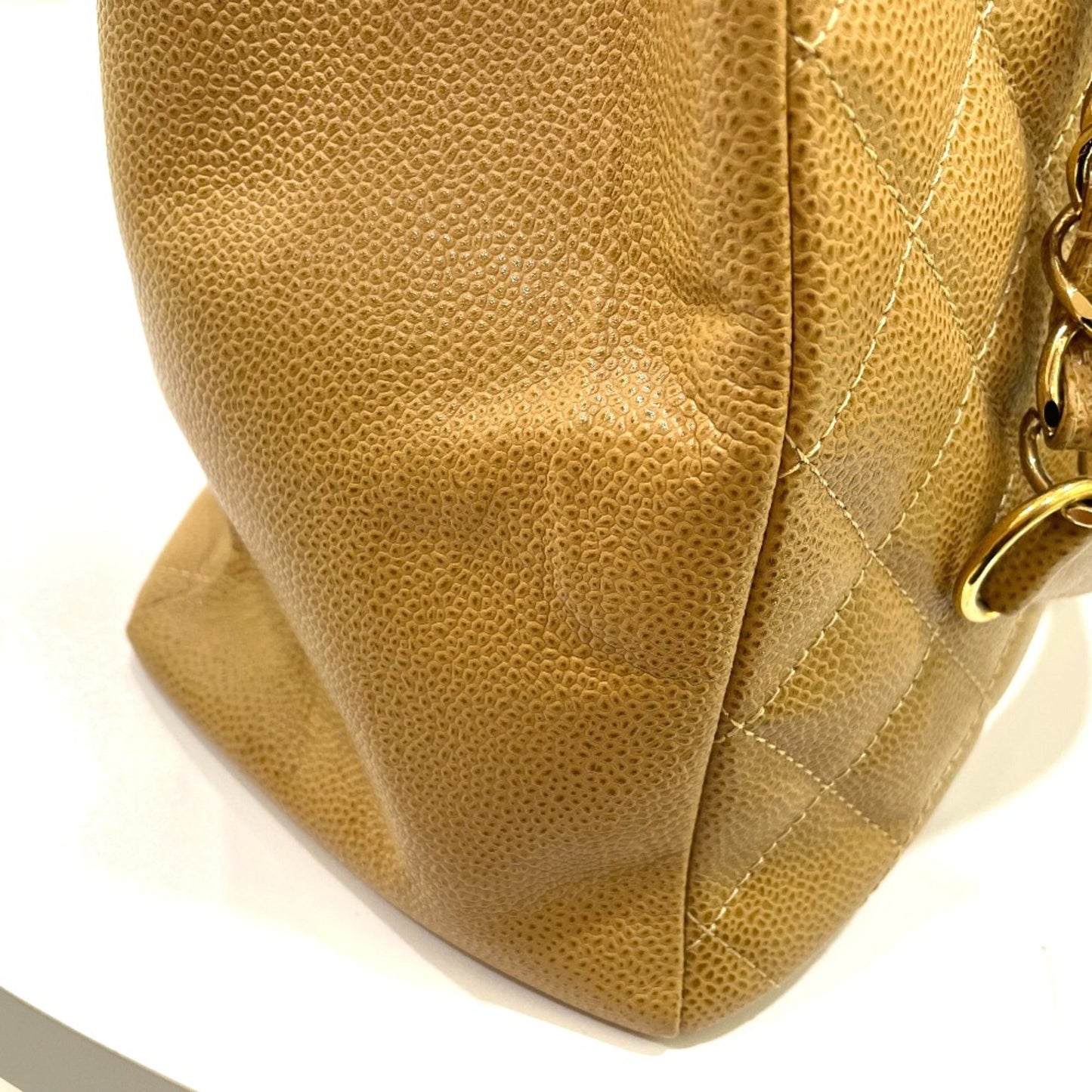 Chanel Beige Leather Tote Bag ()