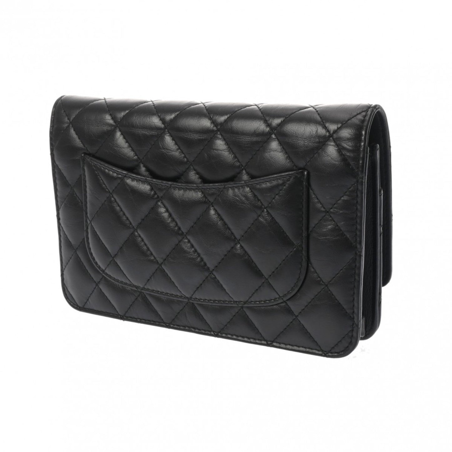 Chanel Black Leather Pouch Shoulder Bag ()