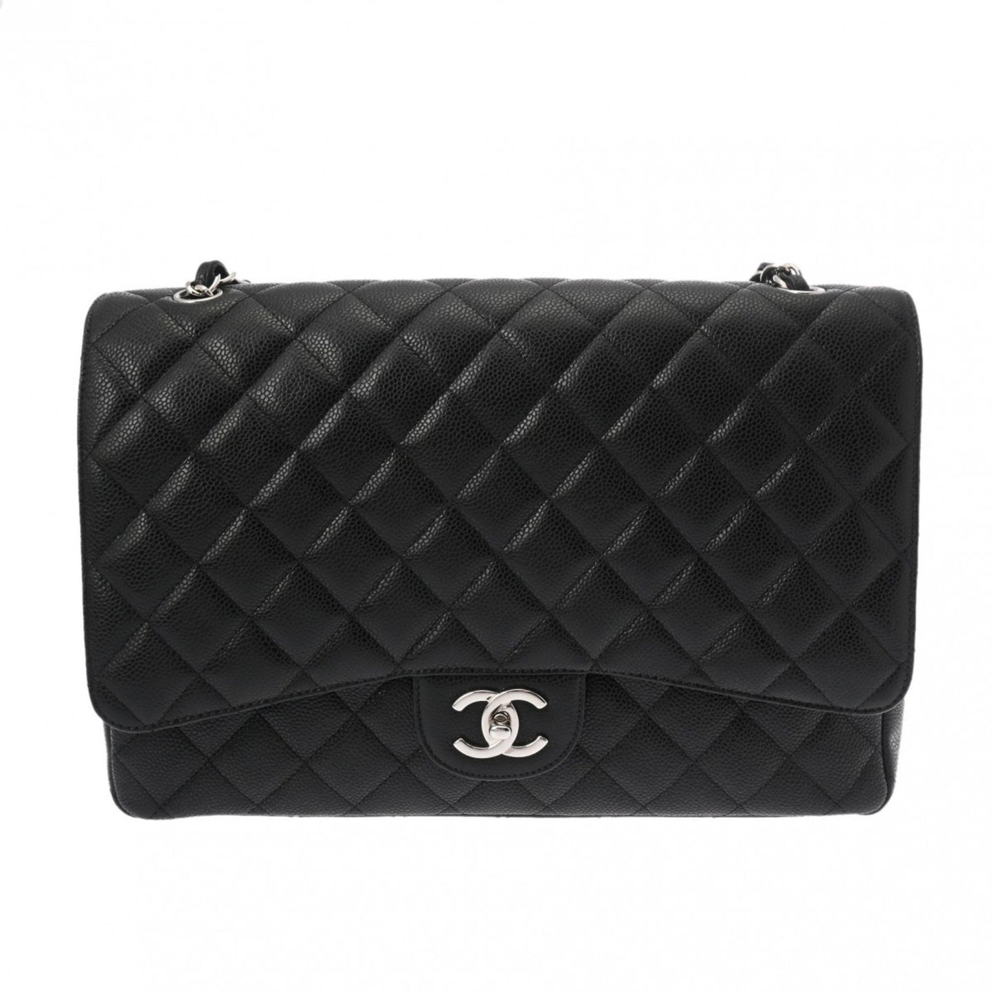 Chanel Black Caviar Leather Shoulder Bag ()