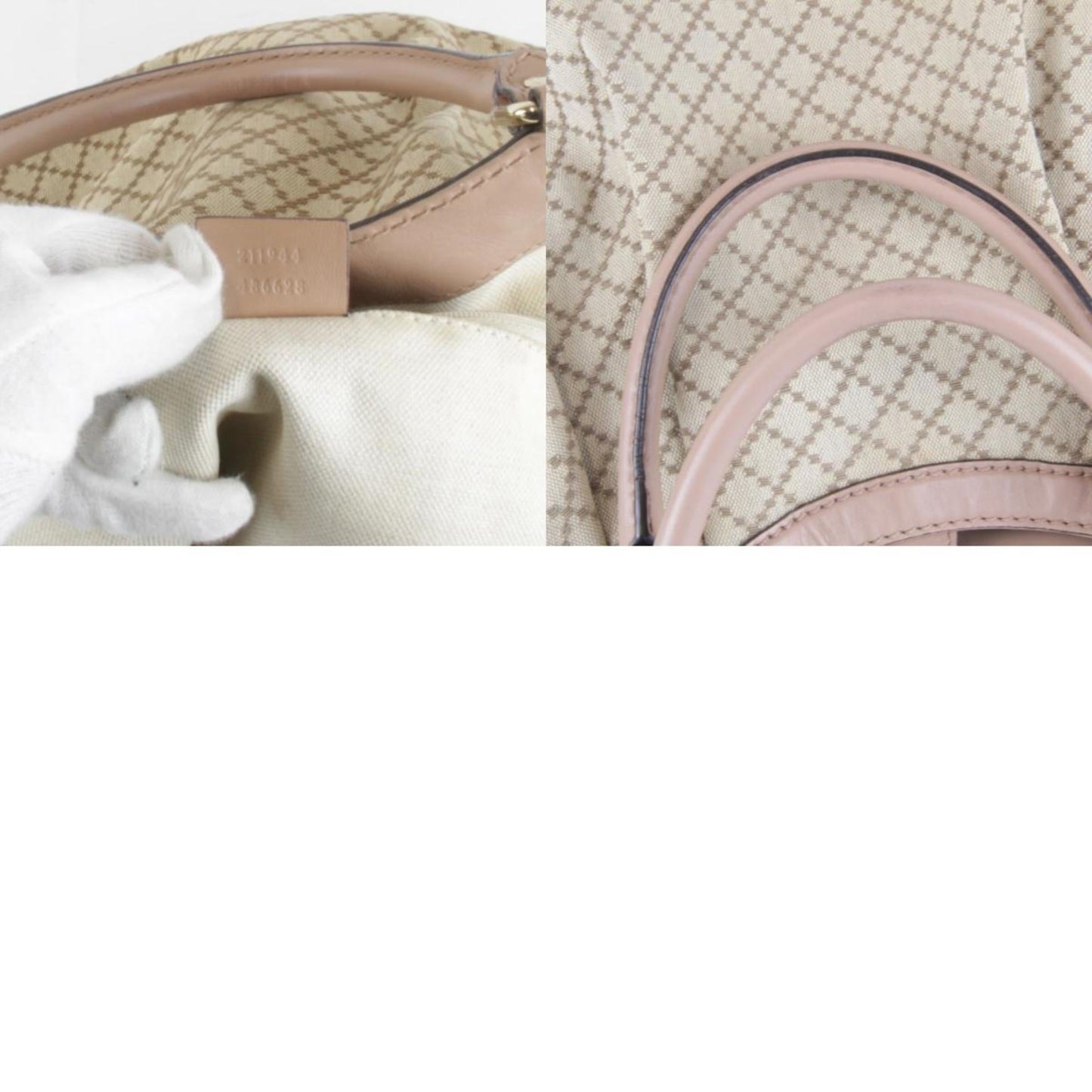 Gucci Beige Canvas Handbag ()