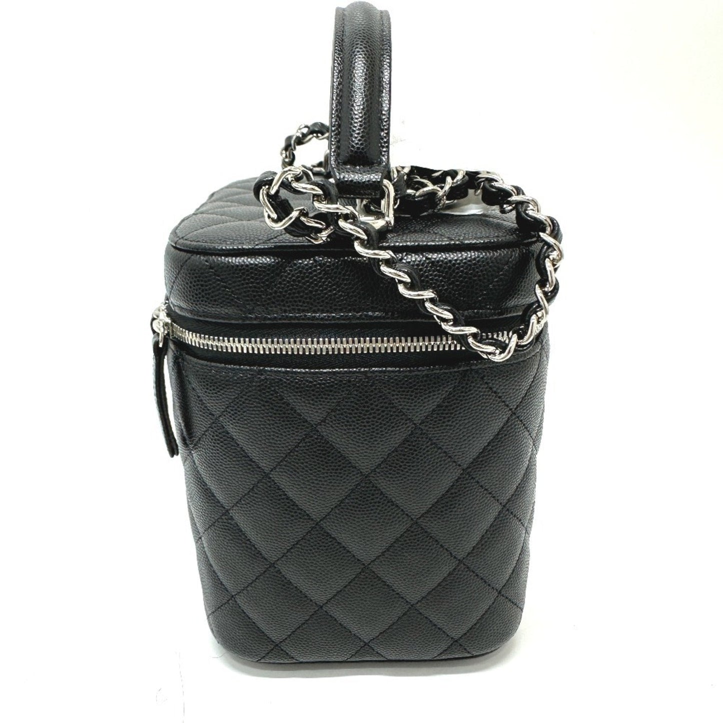 Chanel Black Caviar Leather Vanity Bag ()