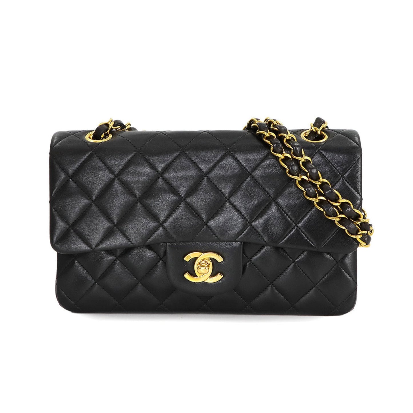 Chanel Black Leather Shoulder Bag ()