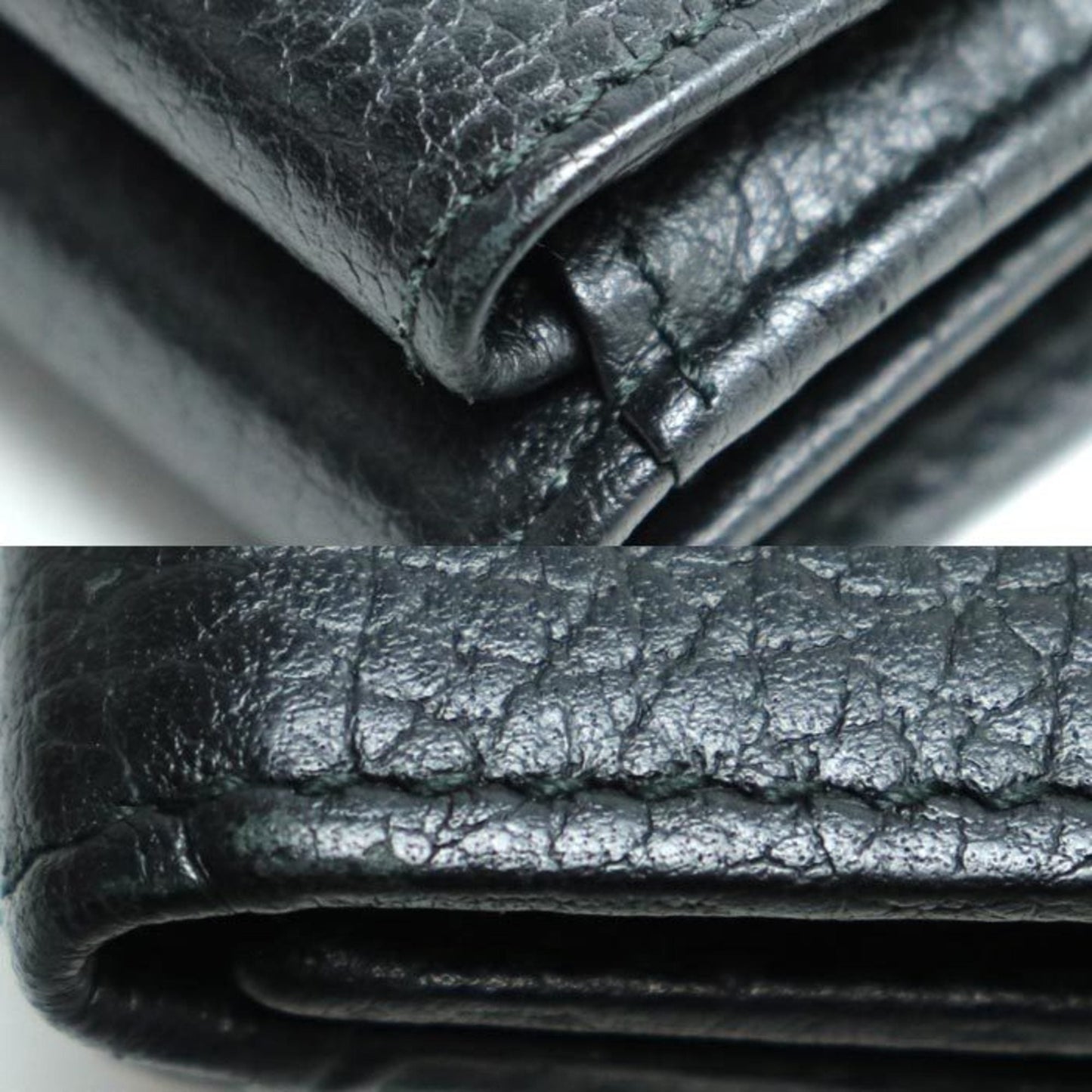 Gucci Black Leather Wallet (Tri-Fold) ()