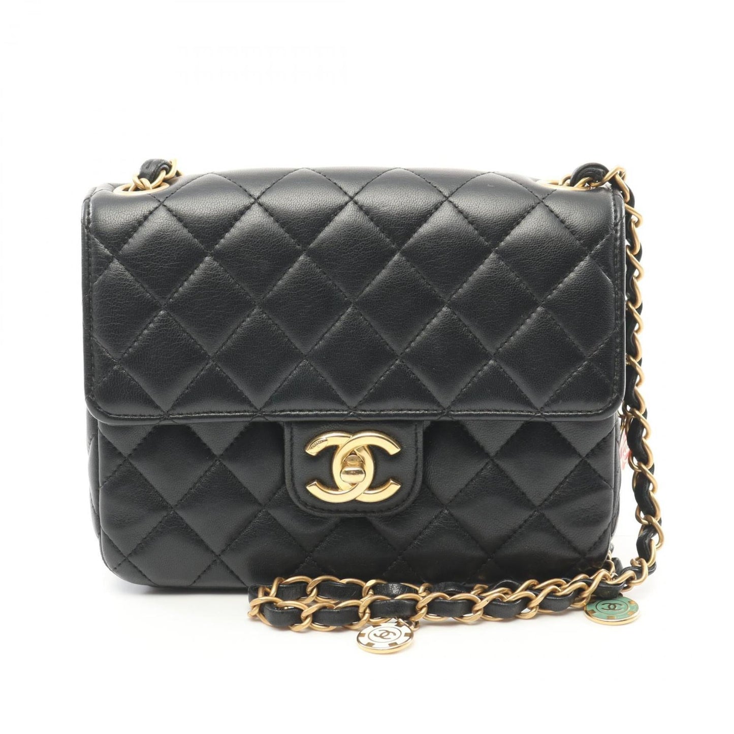 Chanel Black Leather Shoulder Bag ()