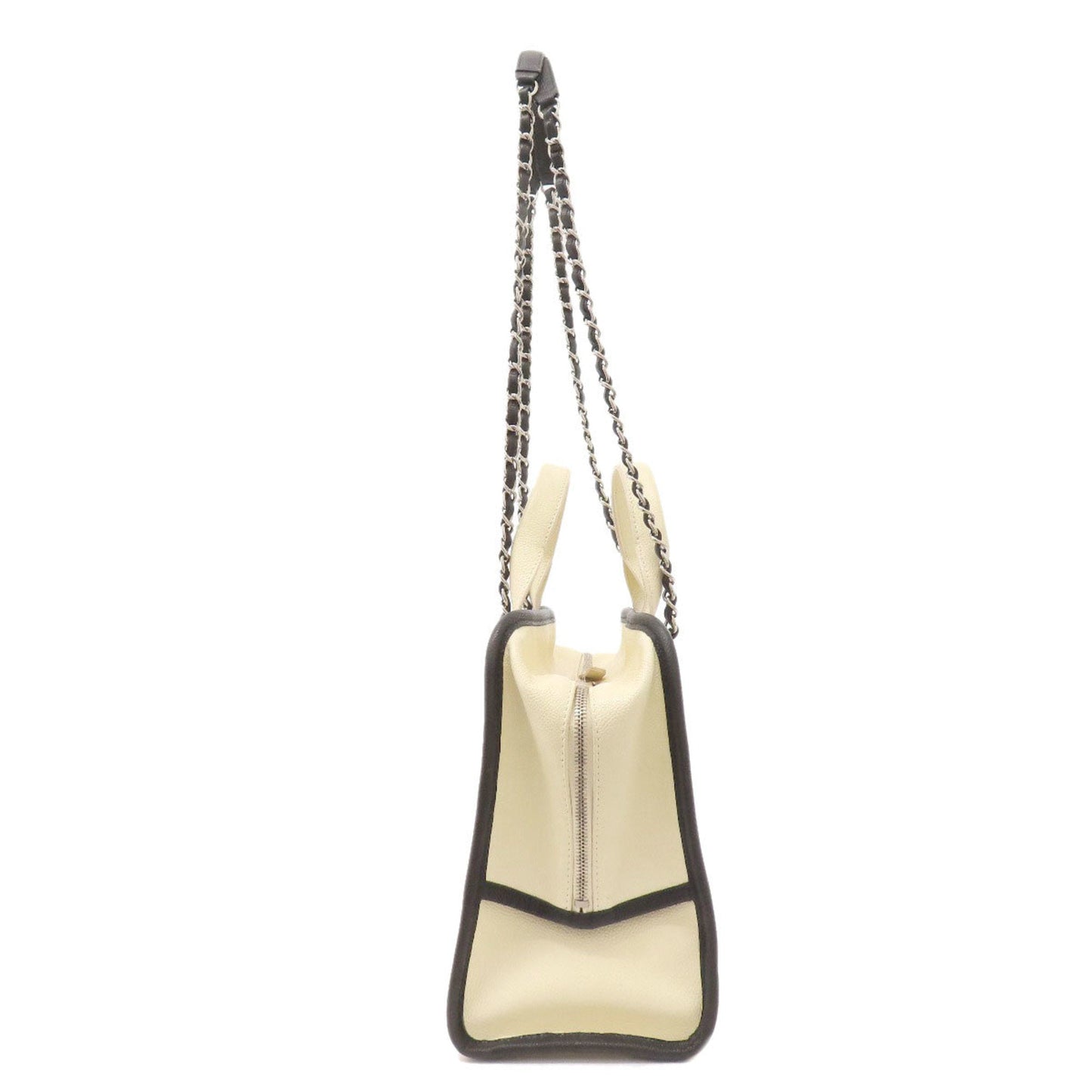 Chanel Black Ivory Caviar Leather Tote Bag ()