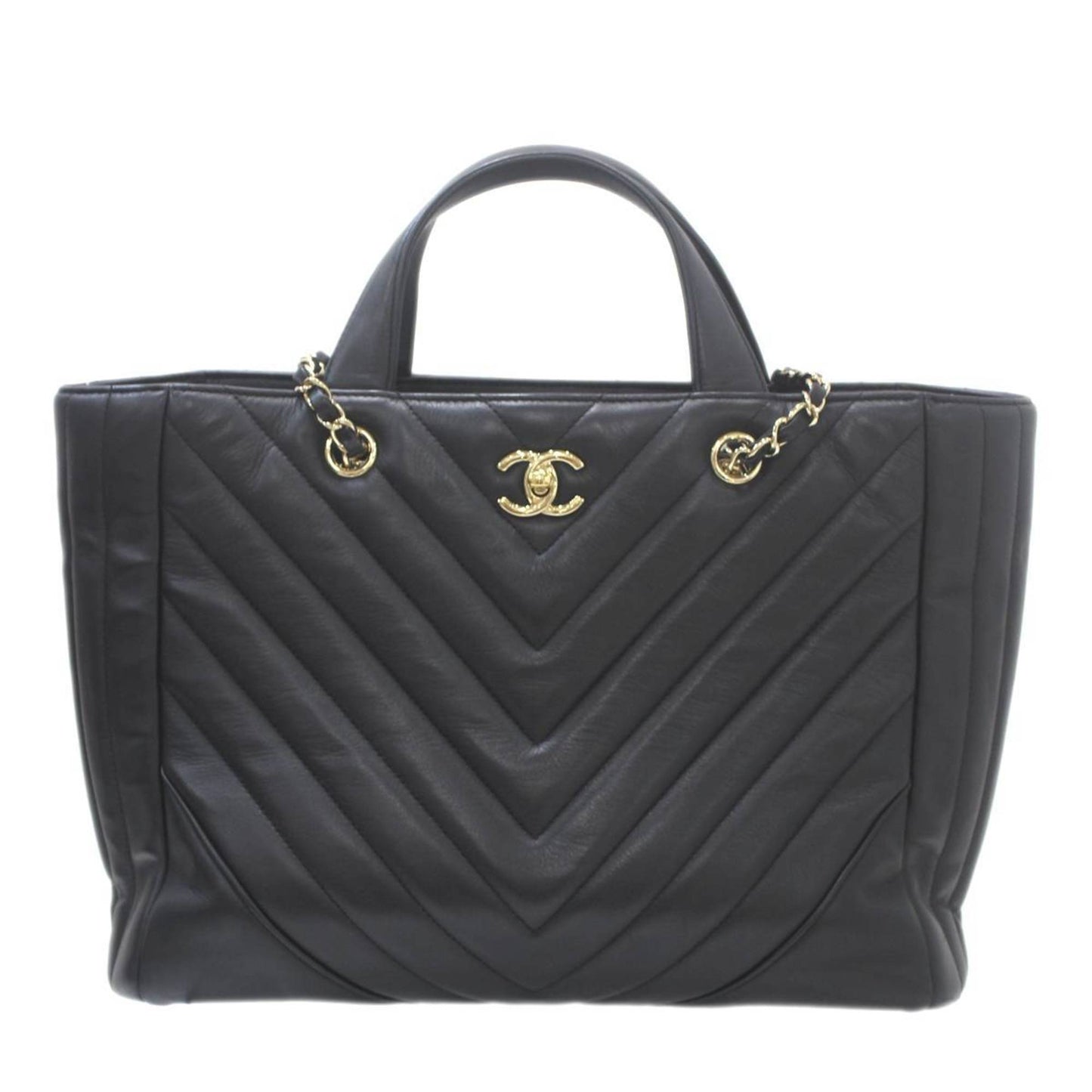 Chanel Black Leather Handbag ()