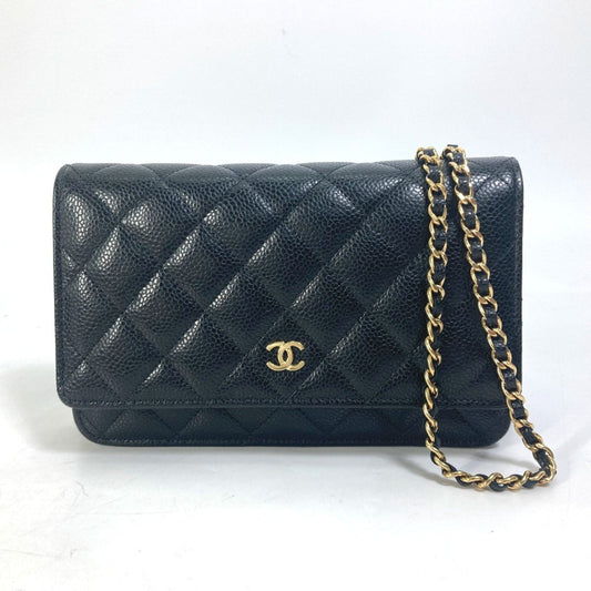 Chanel Black Leather Shoulder Bag ()