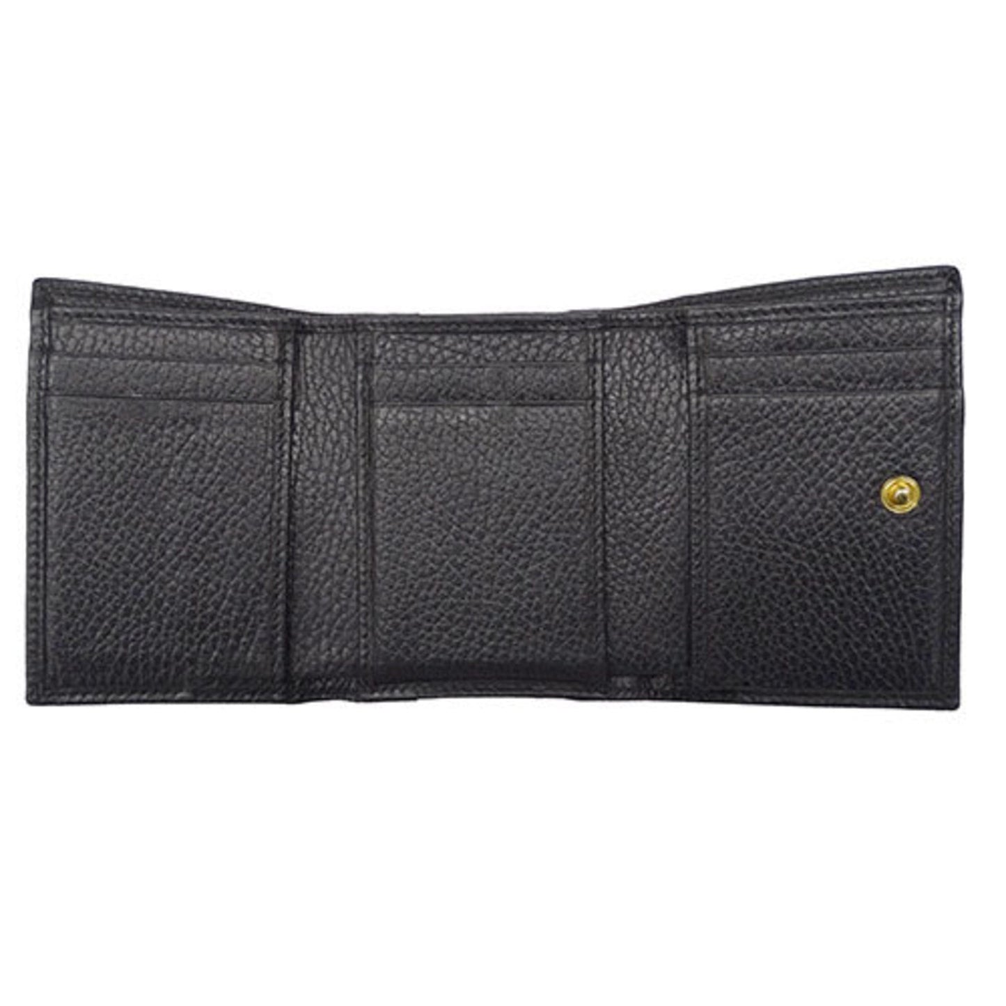 Gucci Black Leather Wallet (Tri-Fold) ()