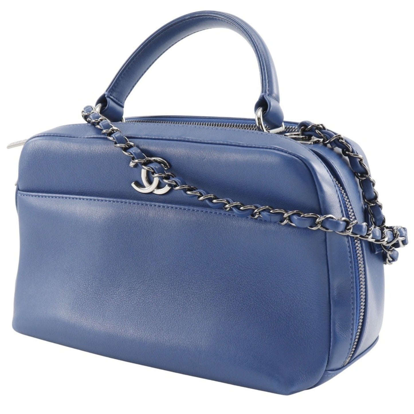 Chanel Blue Leather Handbag ()