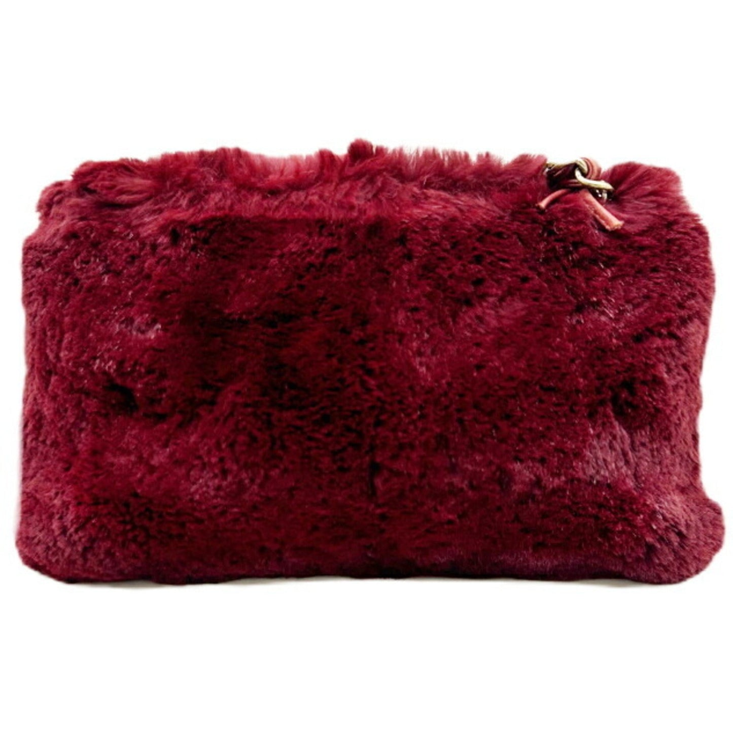 Chanel Bordeaux Red Color Lapin Shoulder Bag ()