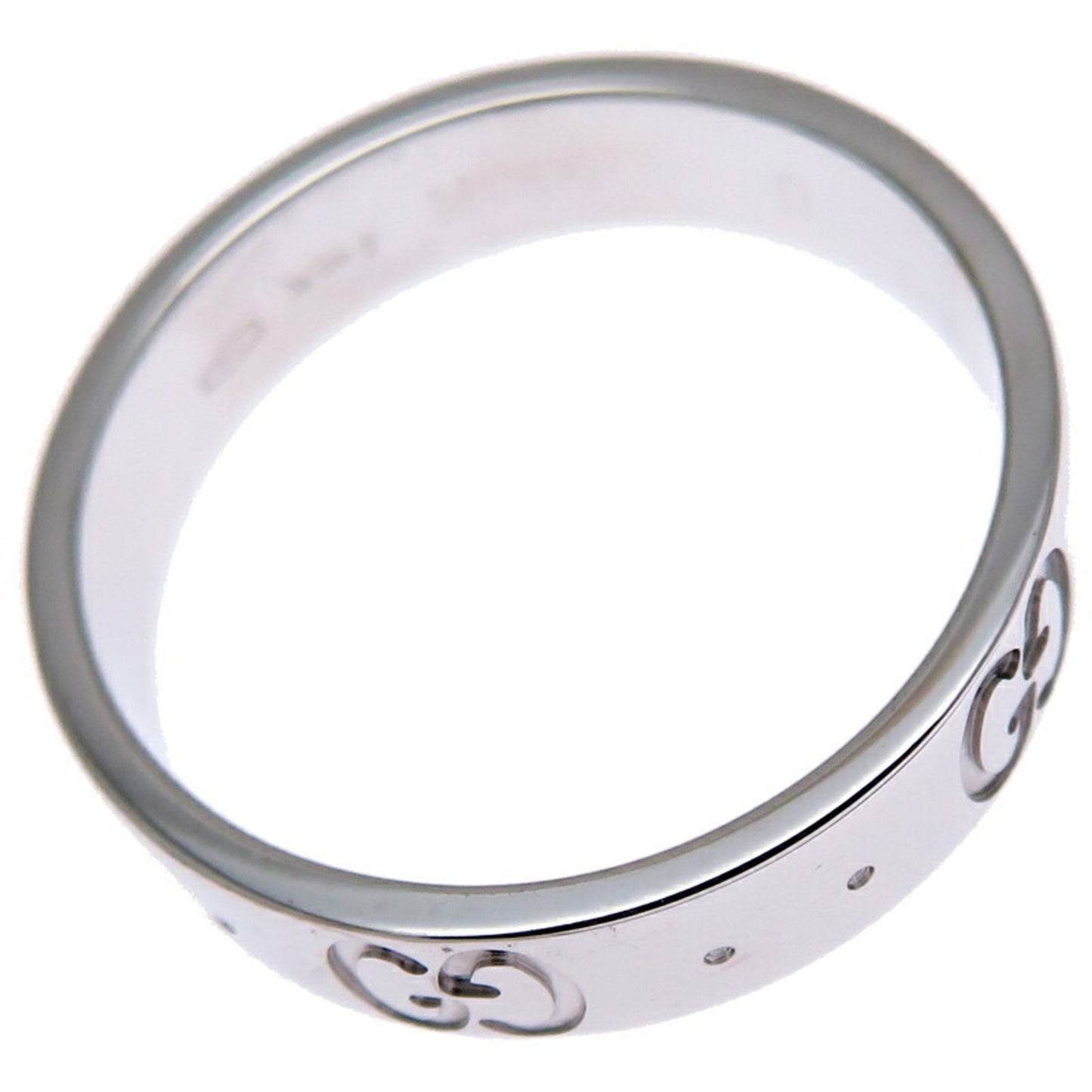 Gucci Icon White Gold (18K) Band Ring ()