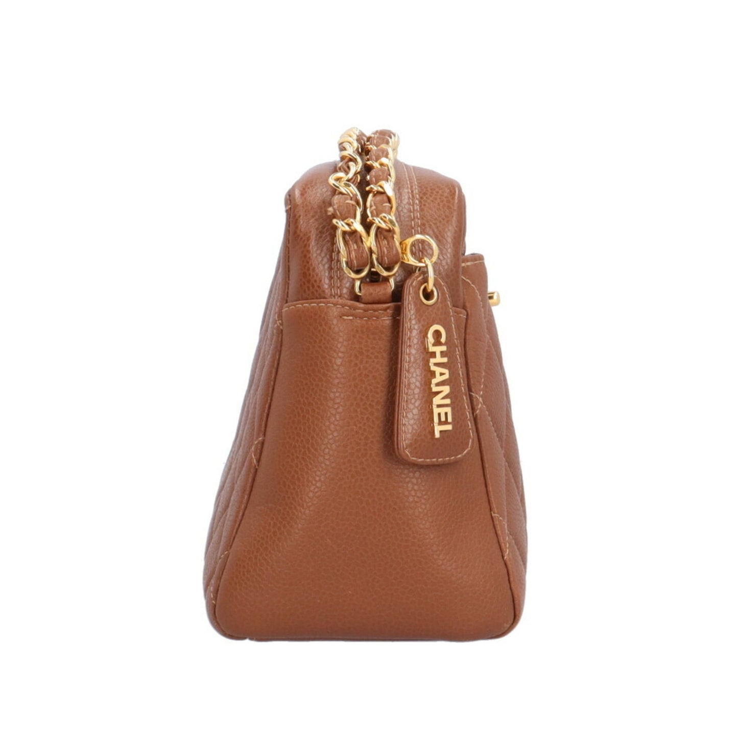 Chanel Brown Leather Shoulder Bag ()