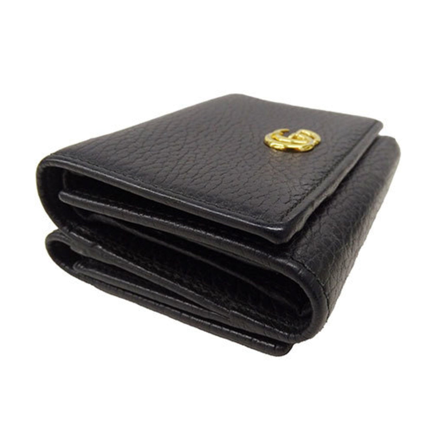Gucci Black Leather Wallet (Tri-Fold) ()