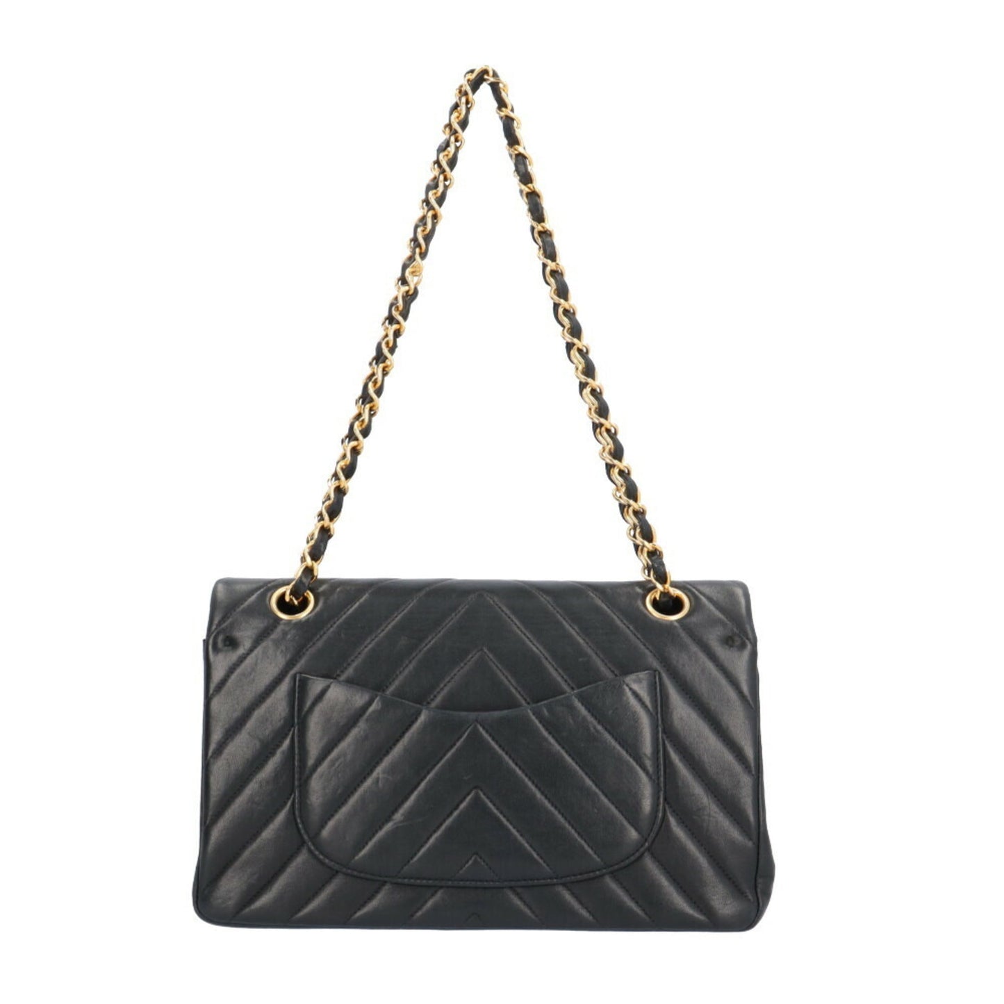 Chanel Black Leather Shoulder Bag ()