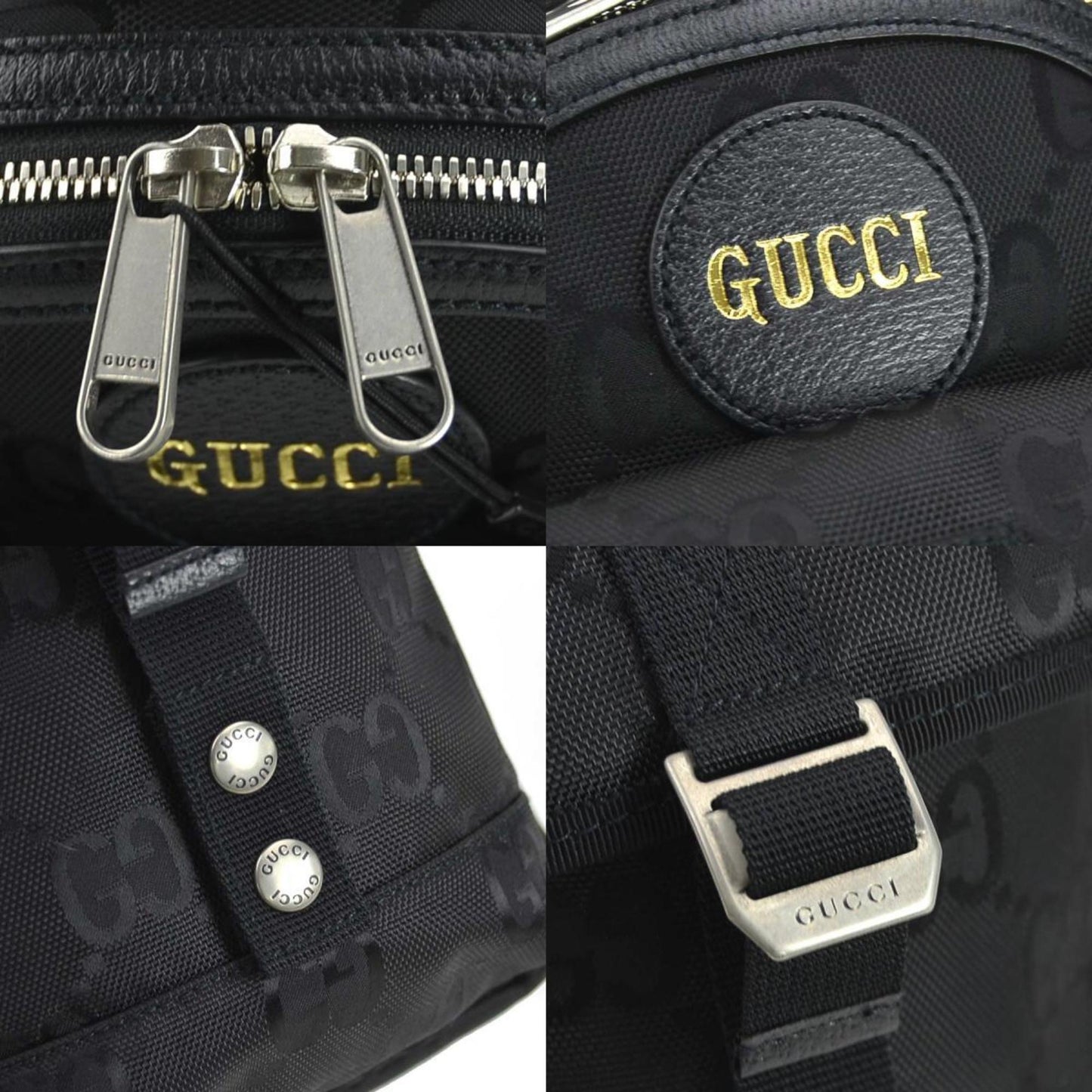 Gucci Black Nylon Canvas Sling Bag ()