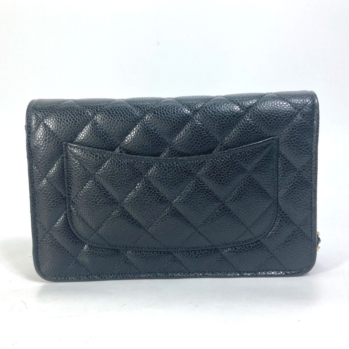 Chanel Black Leather Shoulder Bag ()