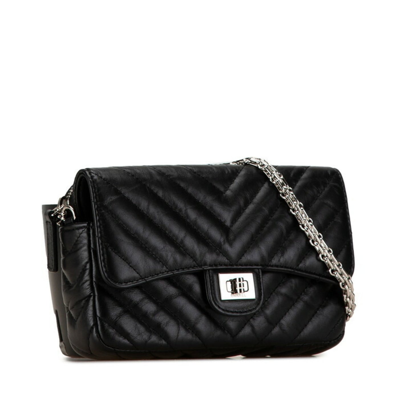 Chanel Black Leather Shoulder Bag ()