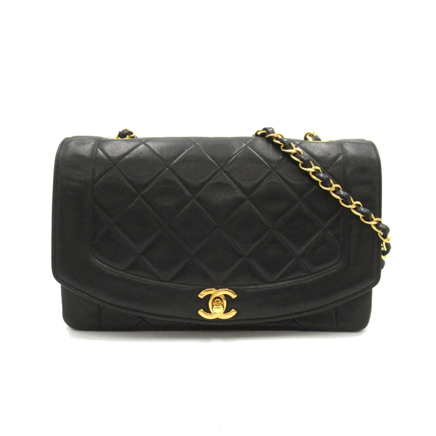 Chanel Black Leather Shoulder Bag ()