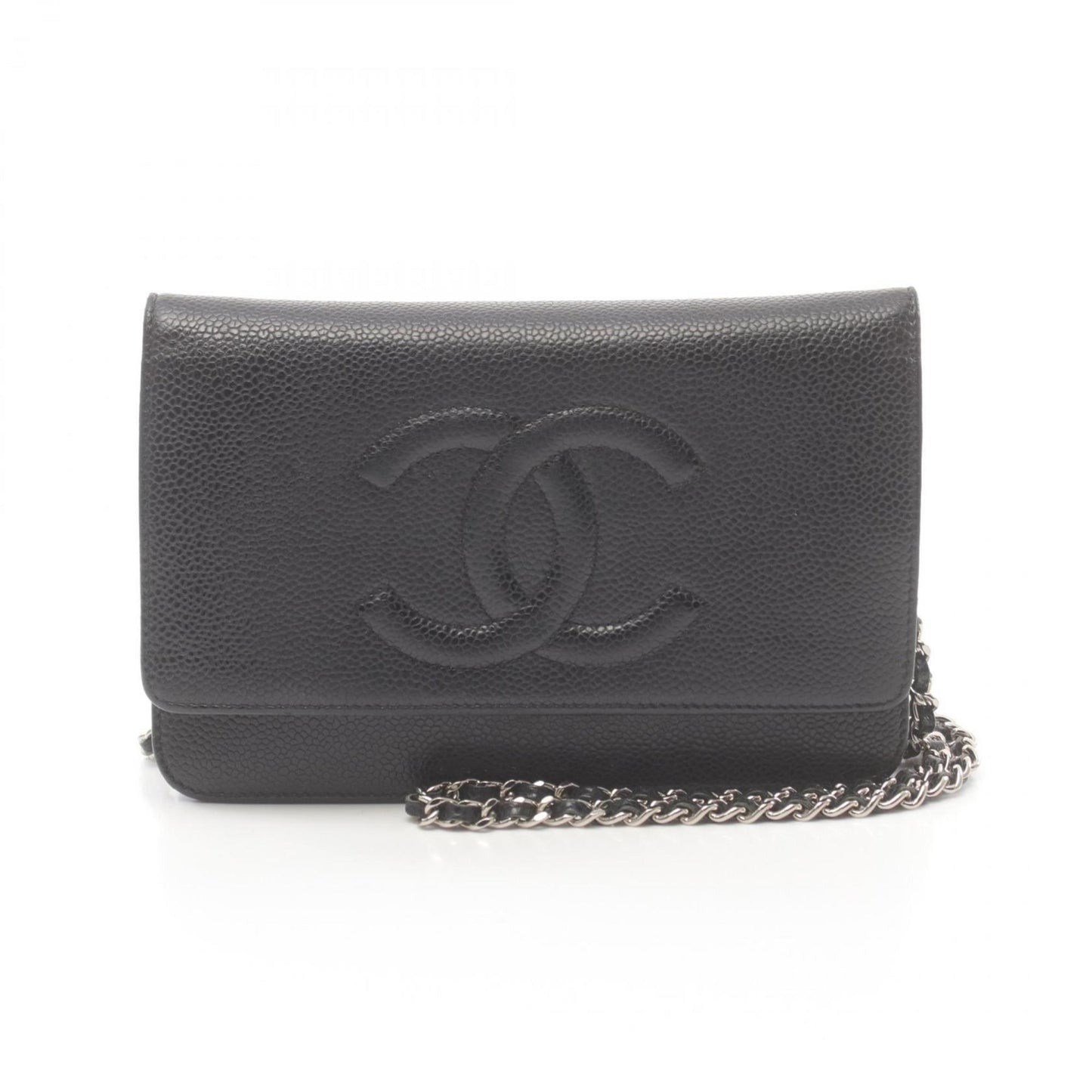 Chanel Caviar Skin Black Caviar Leather Shoulder Bag ()