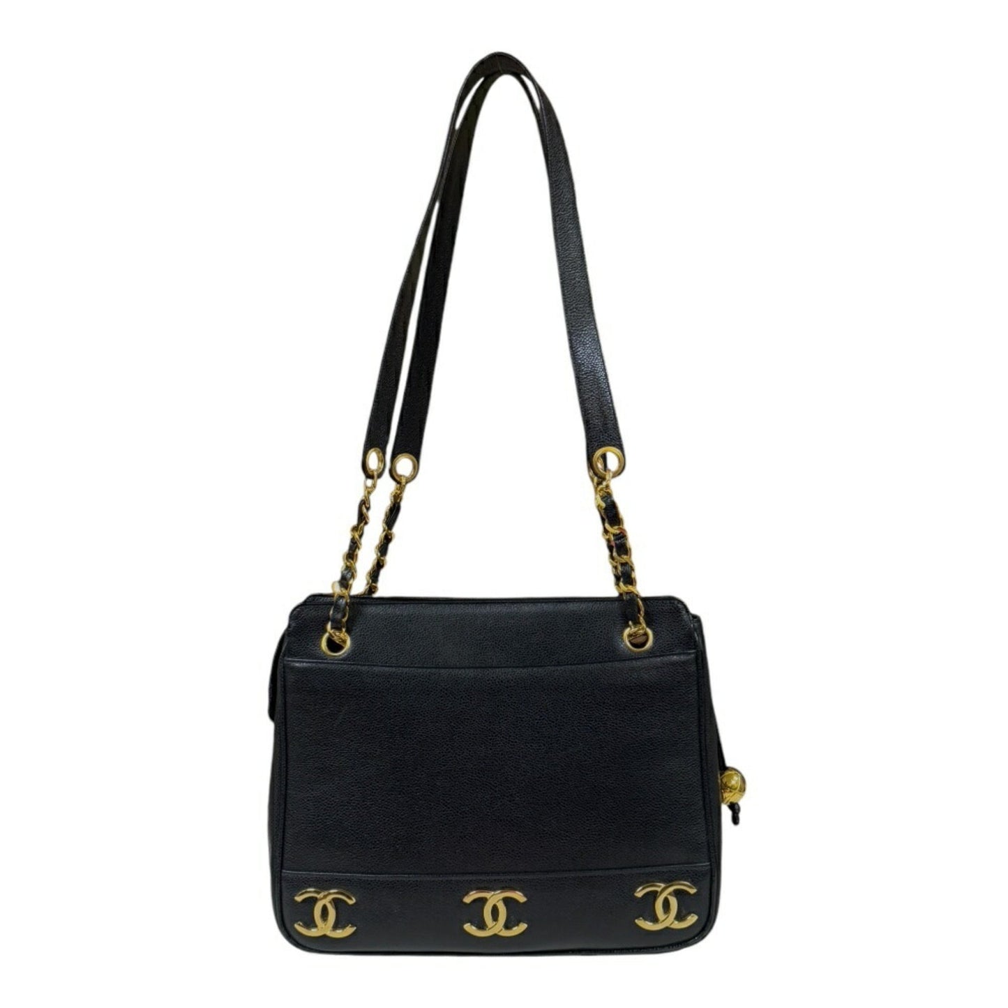 Chanel Black Leather Tote Bag ()