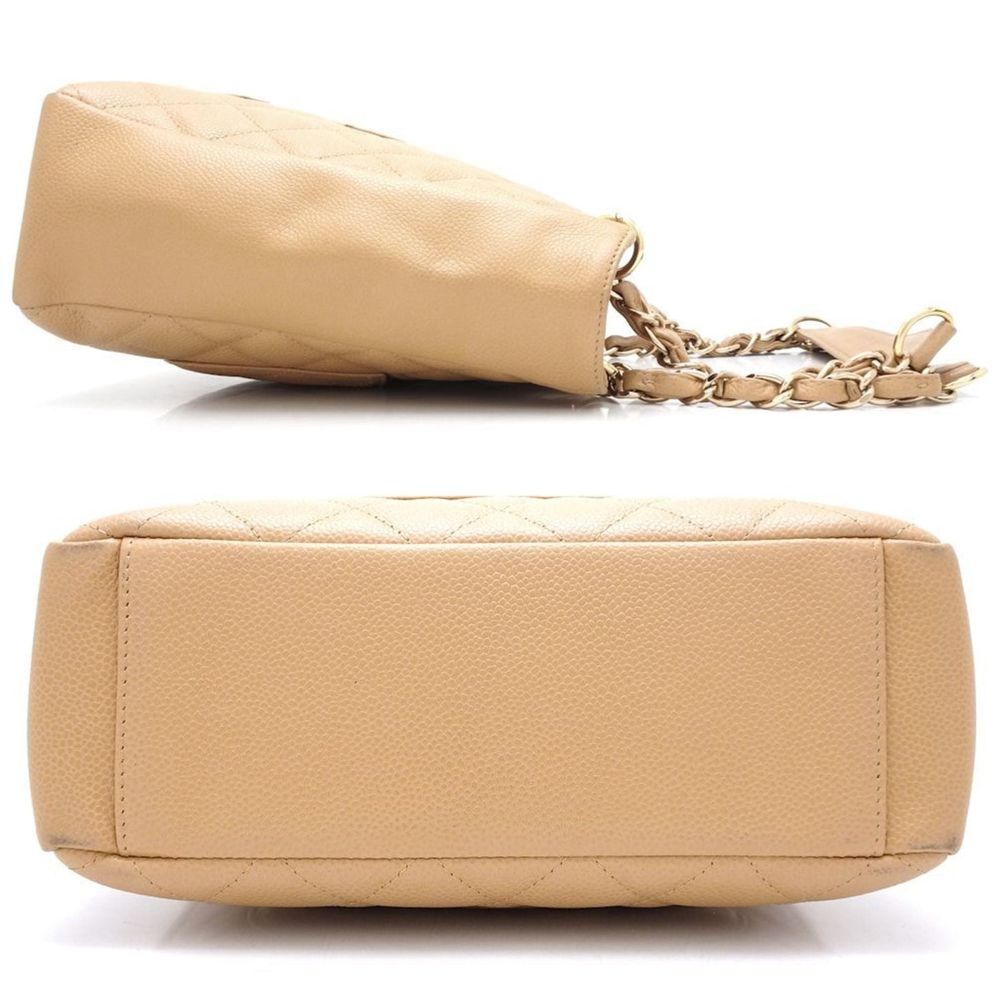 Chanel Caviar Skin Beige Caviar Leather Tote Bag ()