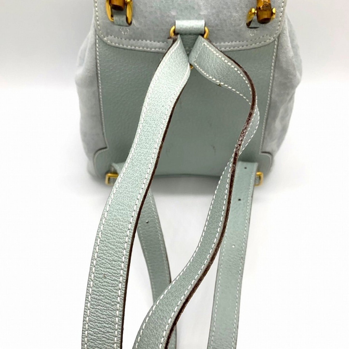 Gucci Blue Suede Leather Backpack ()