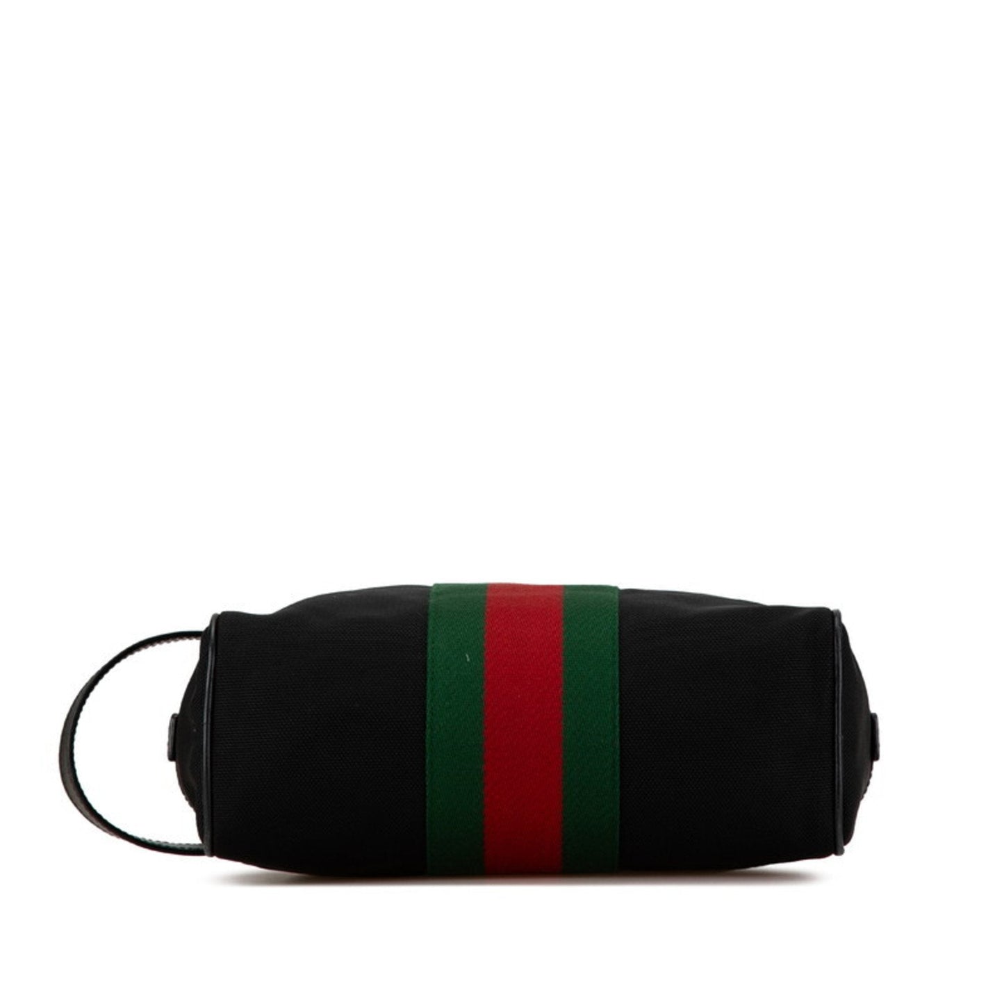 Gucci Black Canvas Leather Clutch Bag ()
