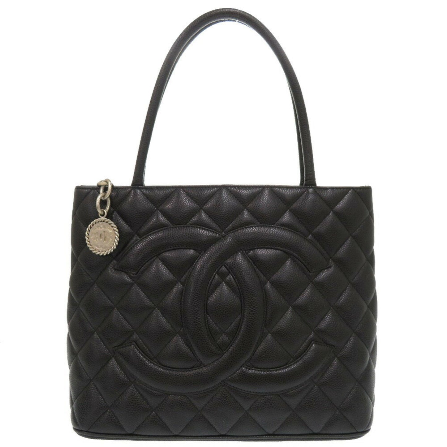 Chanel Black Caviar Leather Tote Bag ()
