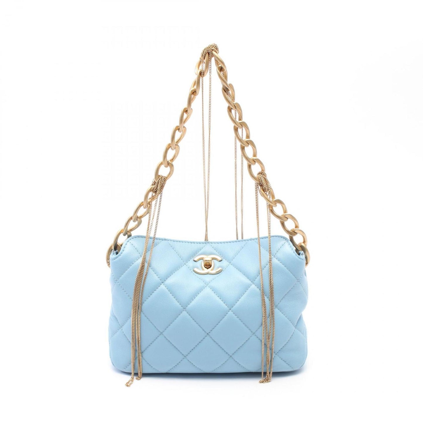 Chanel Blue Leather Handbag ()