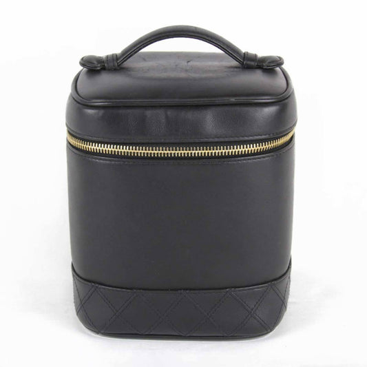Chanel Black Leather Vanity Bag ()