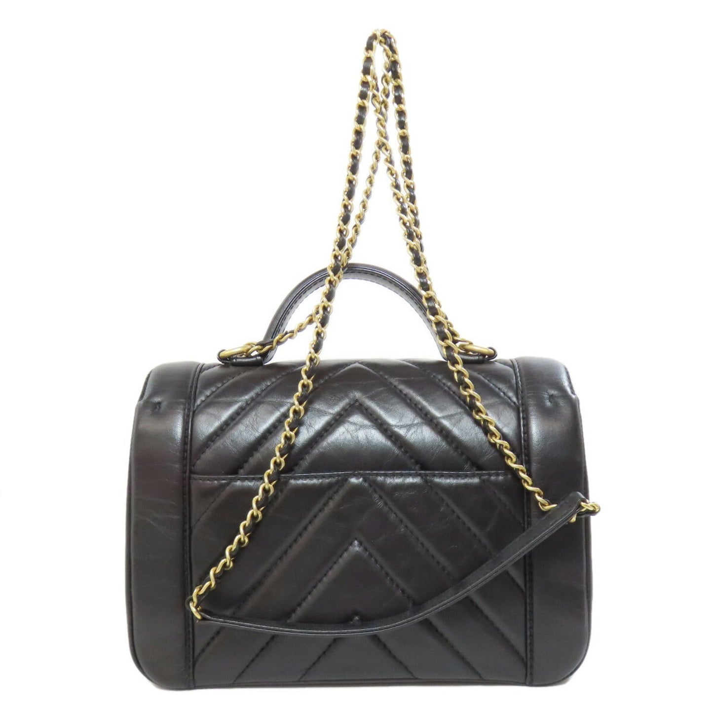 Chanel Black Leather Handbag ()