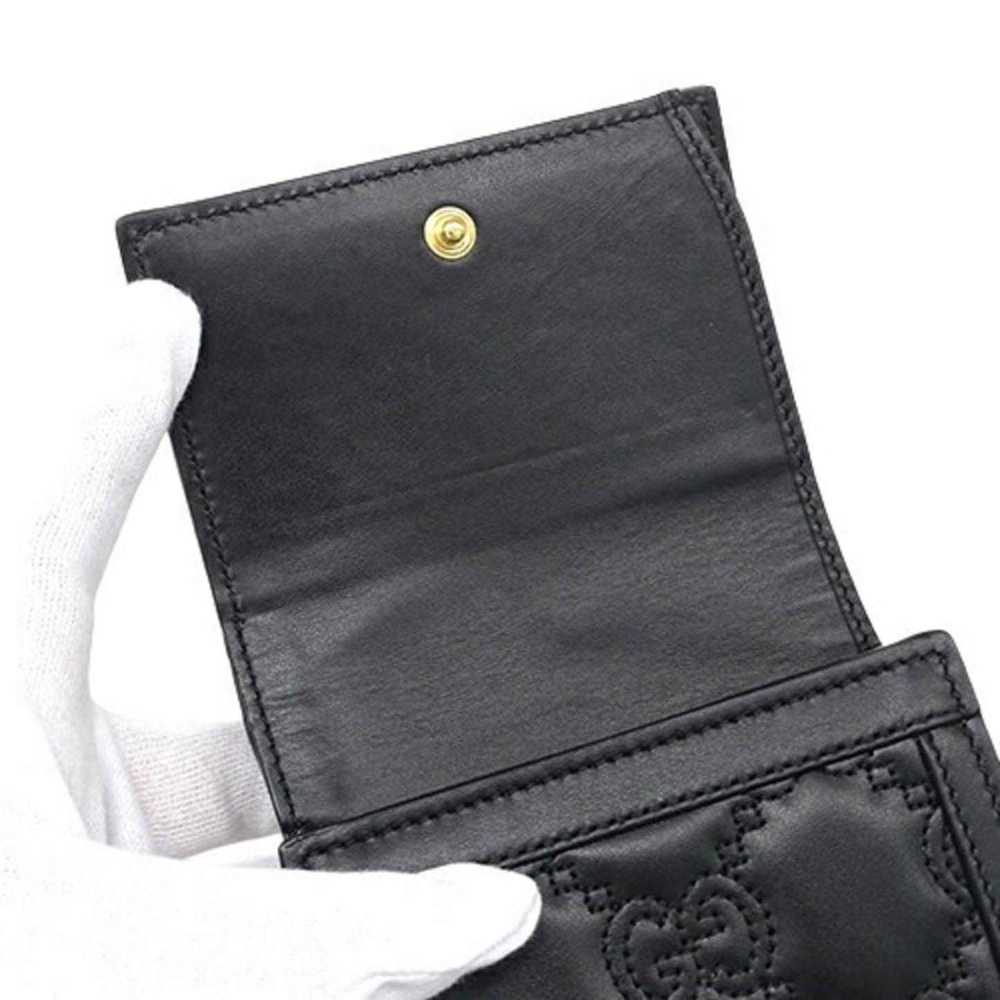 Gucci Black Leather Wallet (Bi-Fold) ()
