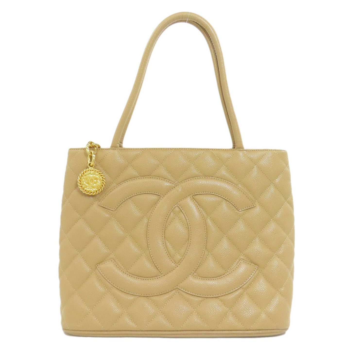 Chanel Beige Leather Tote Bag ()