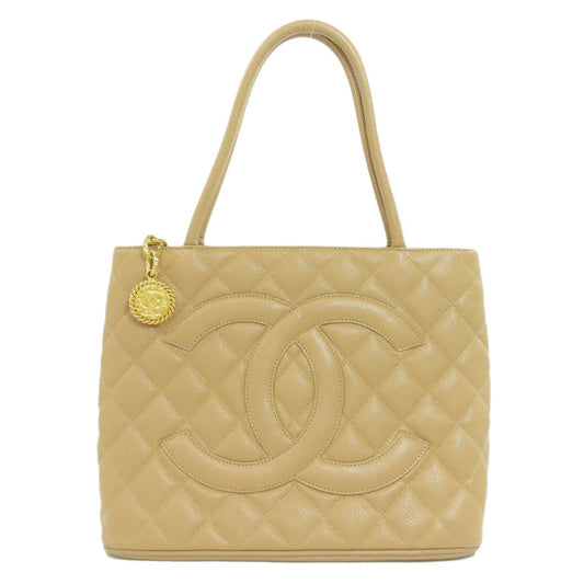 Chanel Beige Leather Tote Bag ()