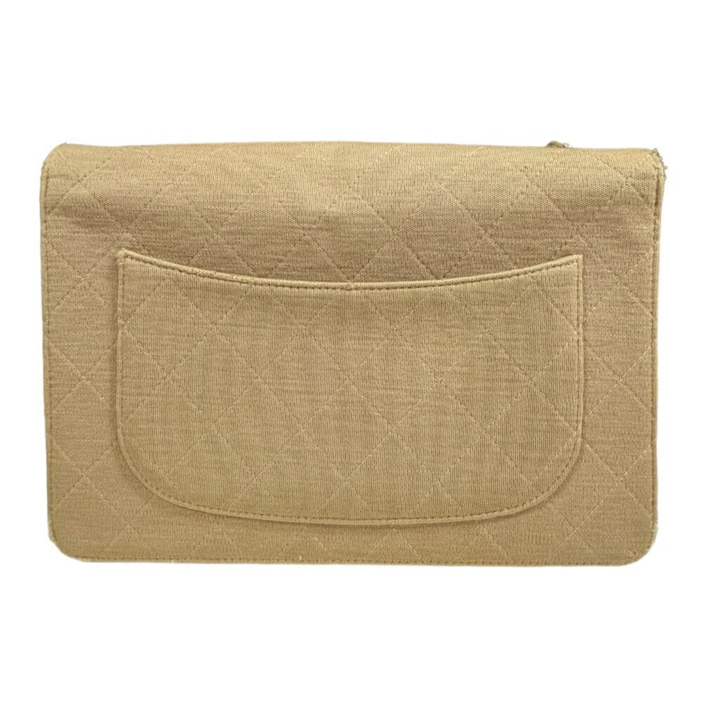 Chanel Beige Cotton Shoulder Bag ()