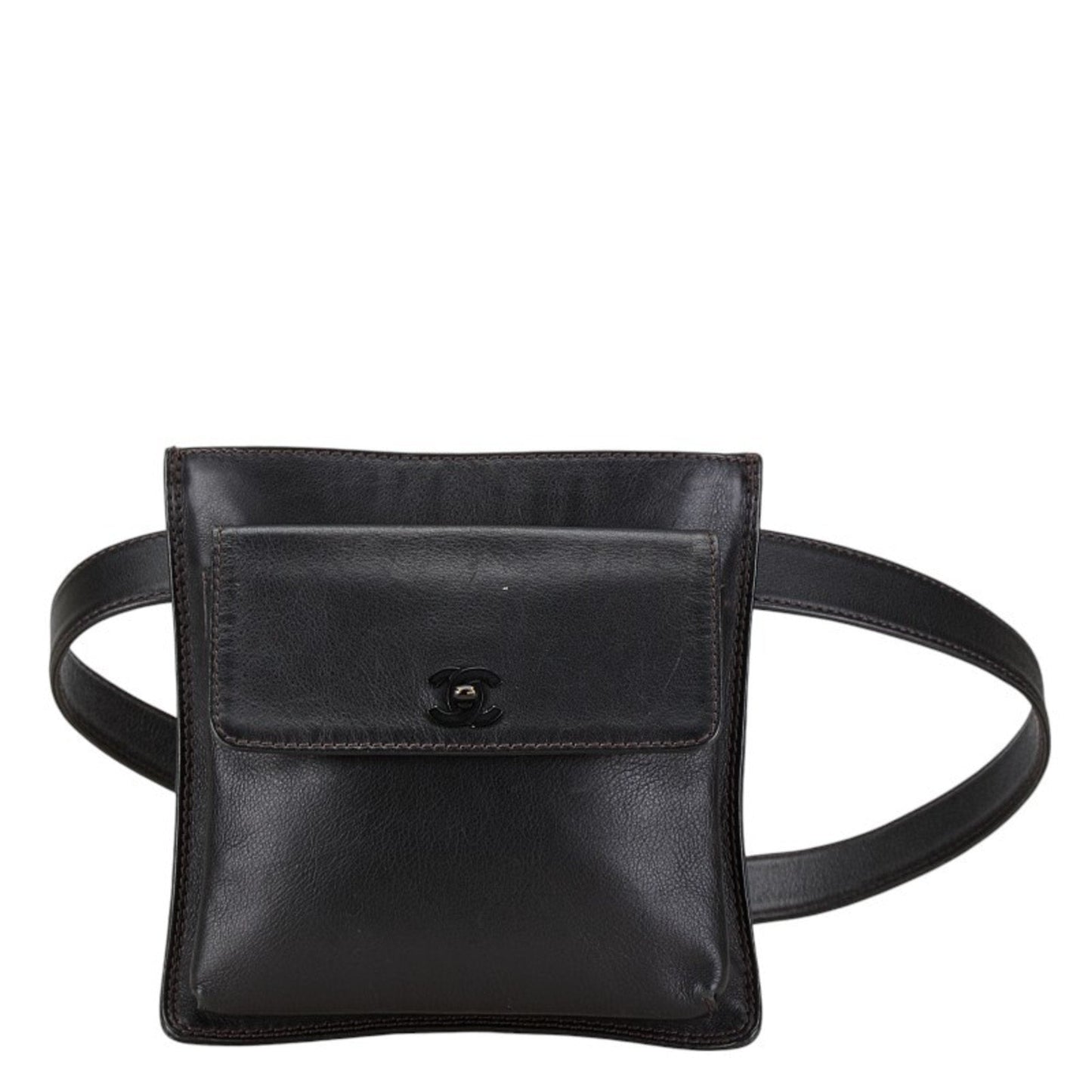 Chanel Black Leather Fanny Pack ()
